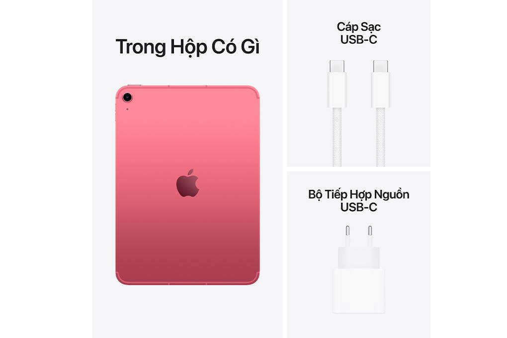 Máy tính bảng iPad A16 5G 256GB Màu Hồng