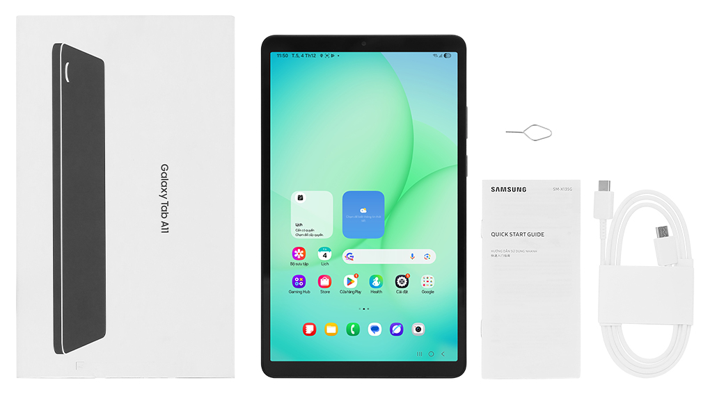 Bộ sản phẩm gồm: Cáp Type C - Type C, Hộp máy, Sách hướng dẫn, Cây lấy sim