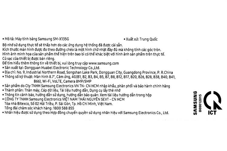 Máy tính bảng Samsung Galaxy Tab A11 4G 8GB/128GB Màu Xám