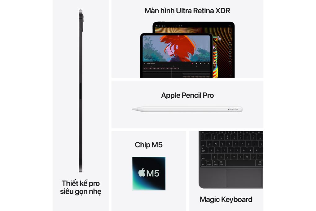 Máy tính bảng iPad Pro M5 11 inch WiFi 256GB Màu Đen