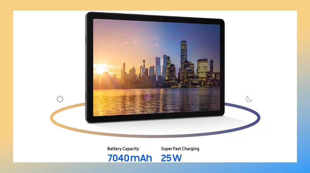 Samsung Galaxy Tab A11 Plus 5G 8GB/256GB pin 7040 mAh hỗ trợ dùng cả ngày, đáp ứng ổn định các nhu cầu học tập cơ bản Samsung Galaxy Tab A11 Plus 5G 8GB/256GB pin 7040 mAh hỗ trợ dùng cả ngày, đáp ứng ổn định các nhu cầu học tập cơ bản