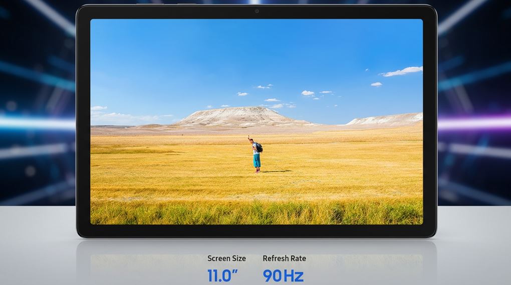Samsung Galaxy Tab A11 Plus 5G 8GB/256GB màn hình 11 inch mang lại không gian rộng rãi, đáp ứng tốt nhu cầu giải trí hằng ngày Samsung Galaxy Tab A11 Plus 5G 8GB/256GB màn hình 11 inch mang lại không gian rộng rãi, đáp ứng tốt nhu cầu giải trí hằng ngày