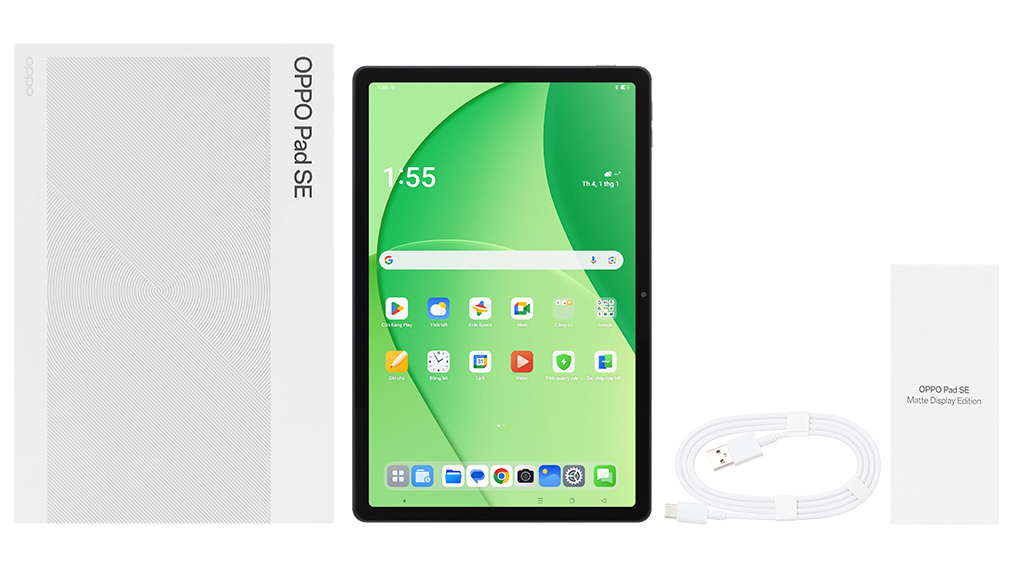 Bộ sản phẩm gồm: Cáp Type C - Type C, Hộp máy, Sách hướng dẫn