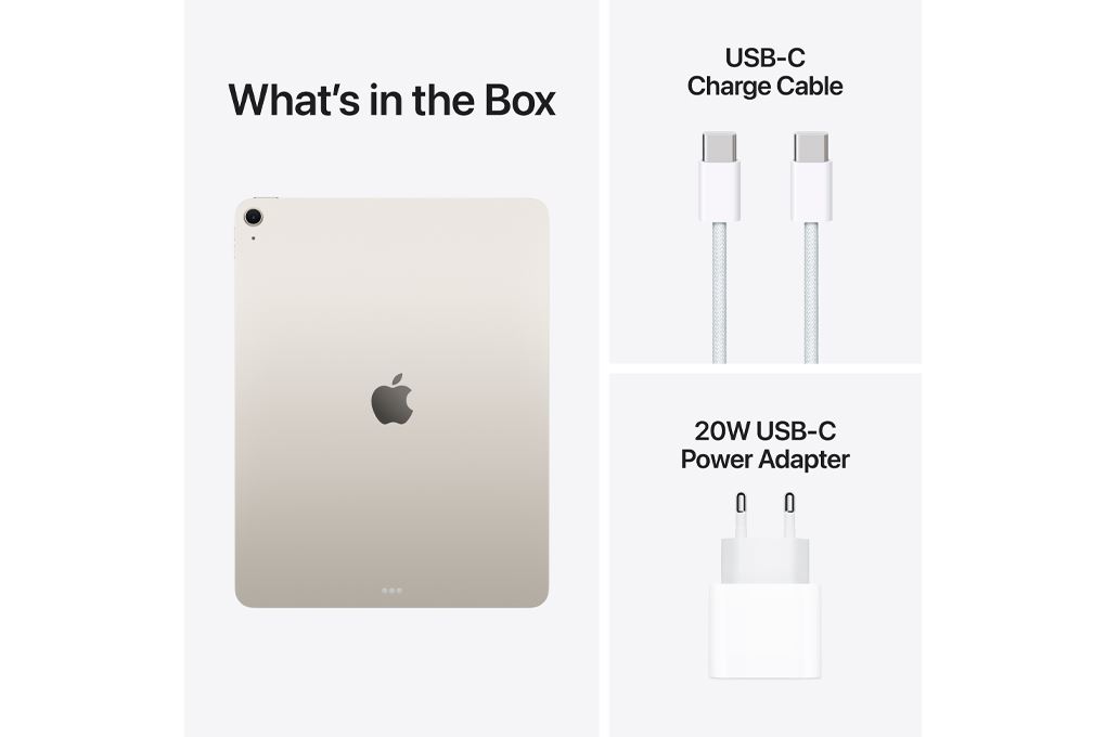 Máy tính bảng iPad Air M4 13 inch WiFi 256GB Màu Trắng Starlight