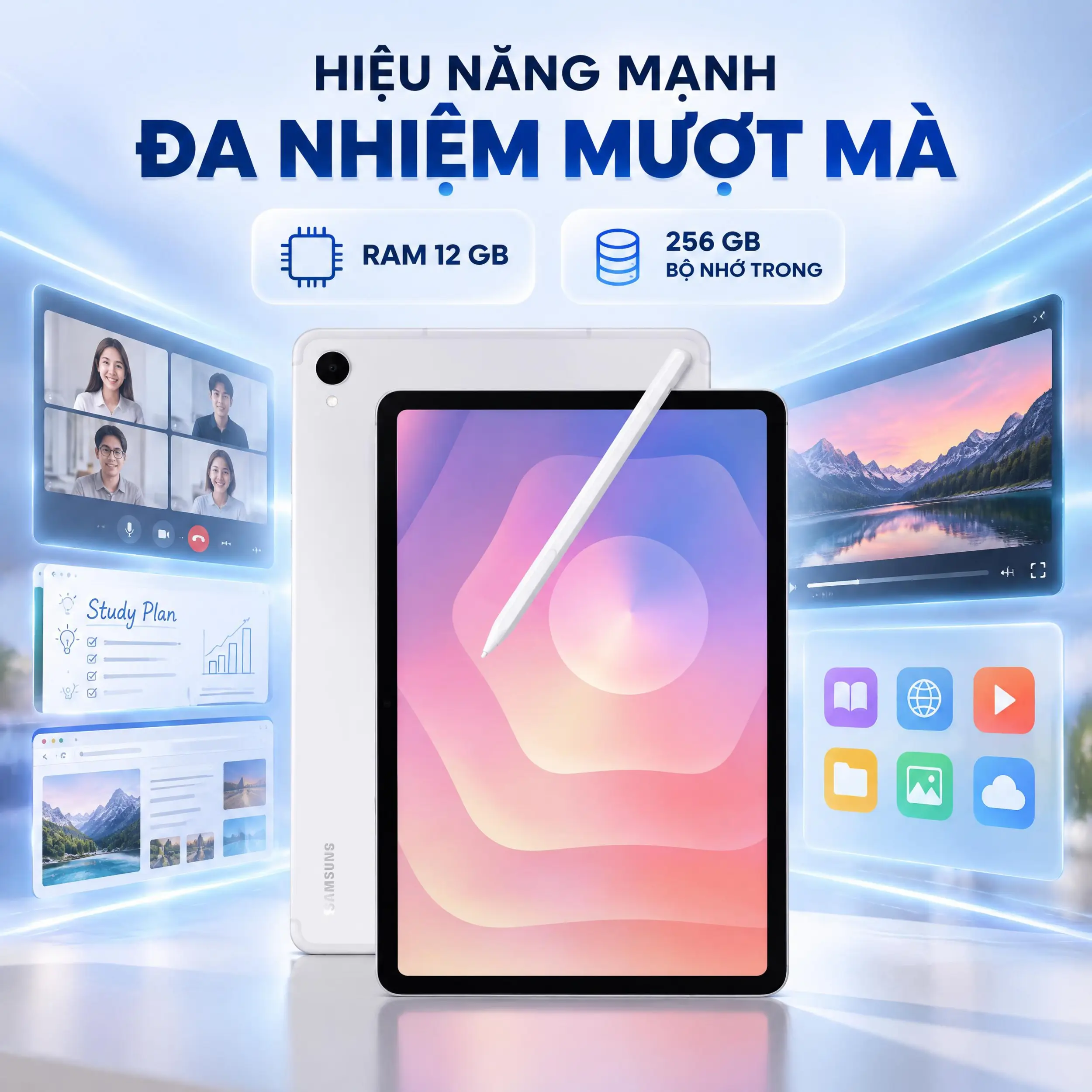 Samsung Galaxy Tab S12 Plus Wifi 12GB/256GB - Hiệu năng Samsung Galaxy Tab S12 Plus Wifi 12GB/256GB - Hiệu năng