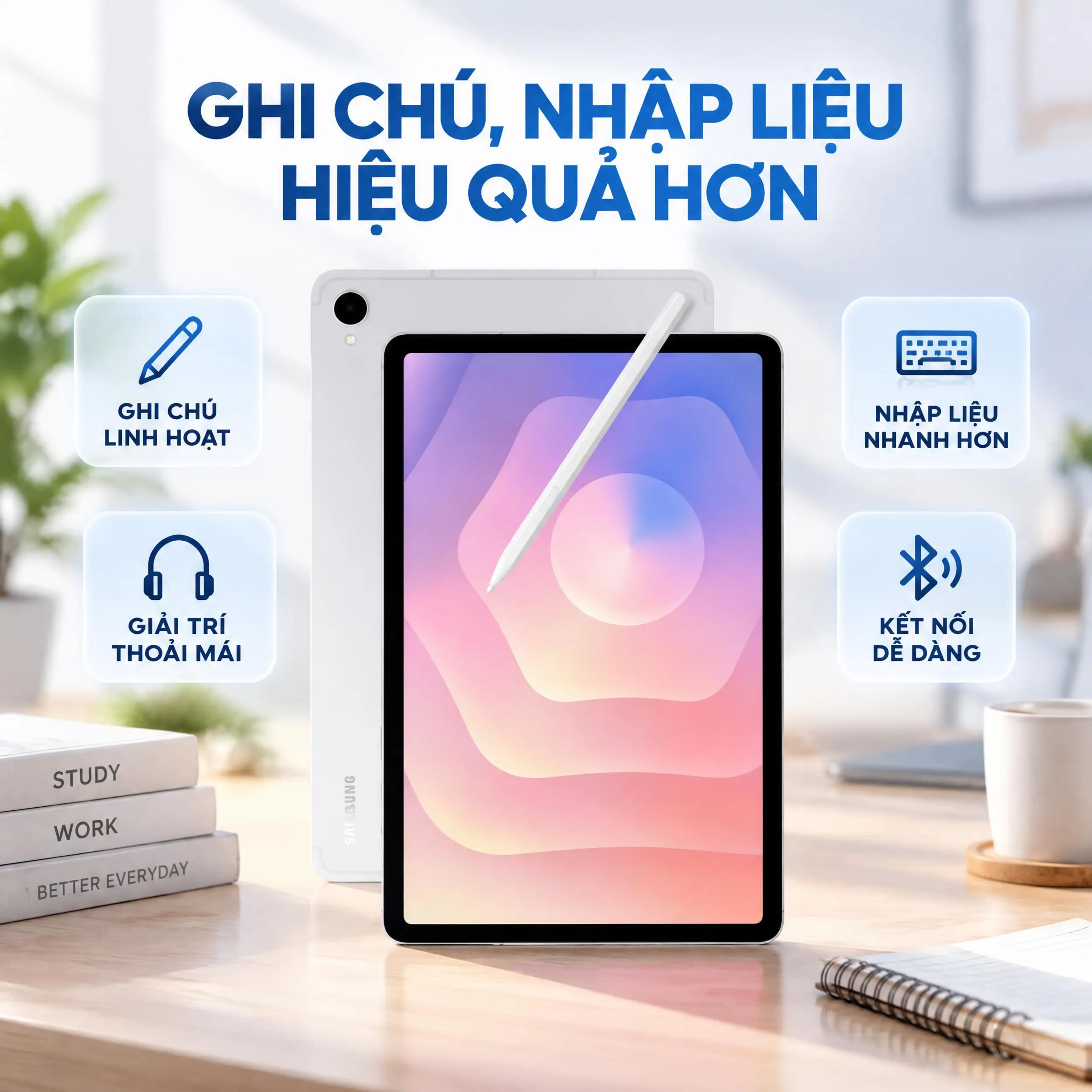 Samsung Galaxy Tab S12 Plus Wifi 12GB/256GB - Tiện lợi Samsung Galaxy Tab S12 Plus Wifi 12GB/256GB - Tiện lợi
