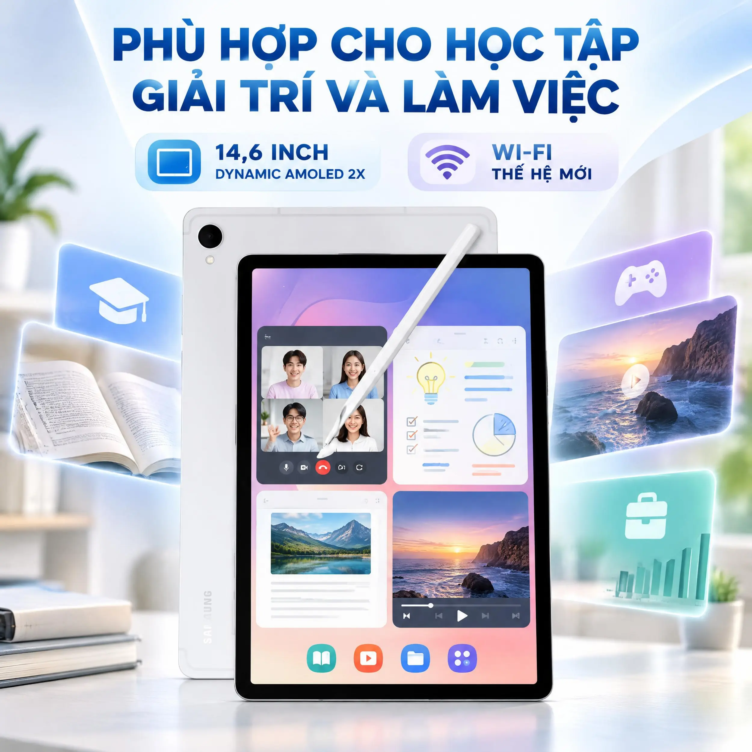 Samsung Galaxy Tab S12 Ultra Wifi 12GB/256GB - Học tập , giải trí Samsung Galaxy Tab S12 Ultra Wifi 12GB/256GB - Học tập , giải trí