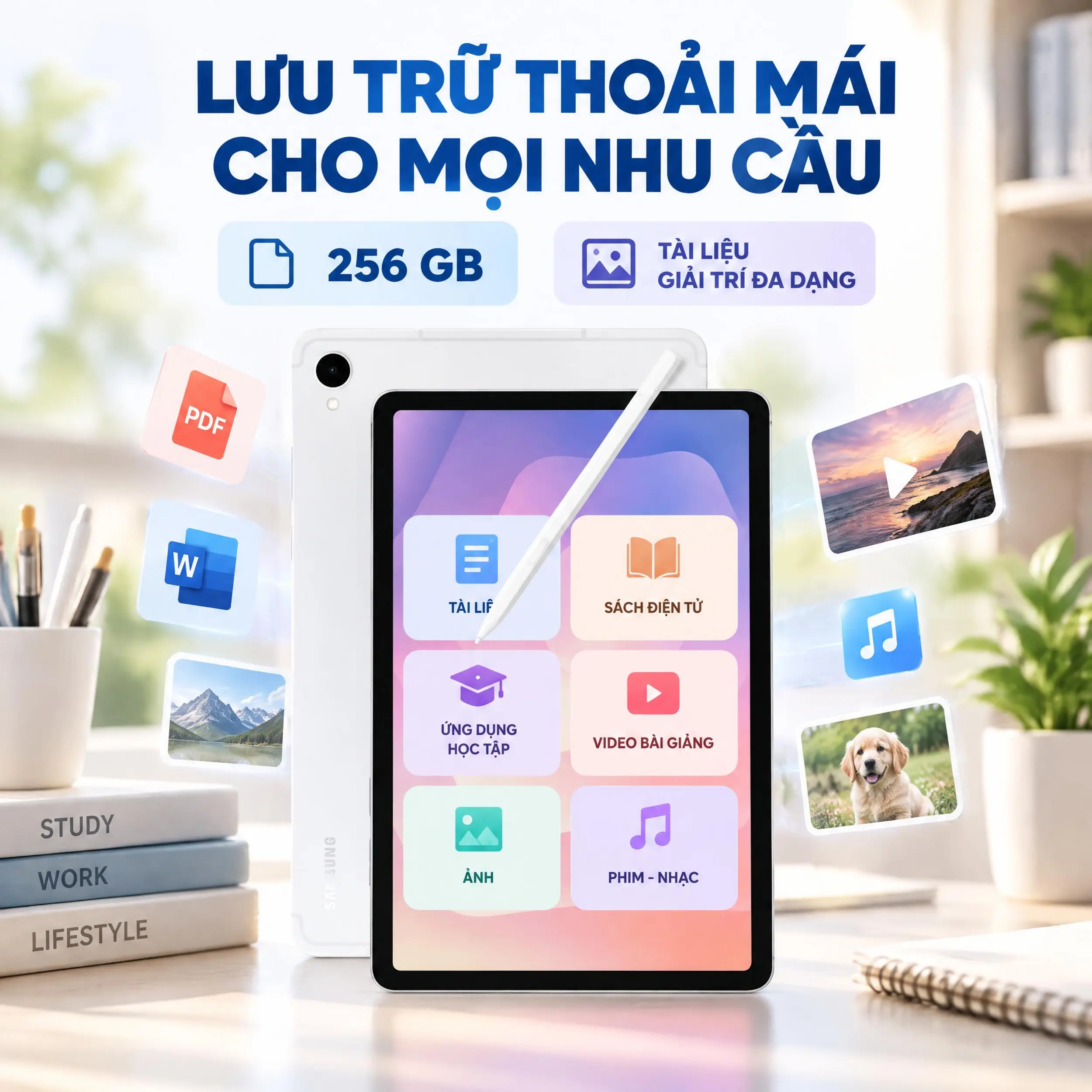 Samsung Galaxy Tab S12 Ultra 5G 12GB/256GB - Bộ nhớ Samsung Galaxy Tab S12 Ultra 5G 12GB/256GB - Bộ nhớ