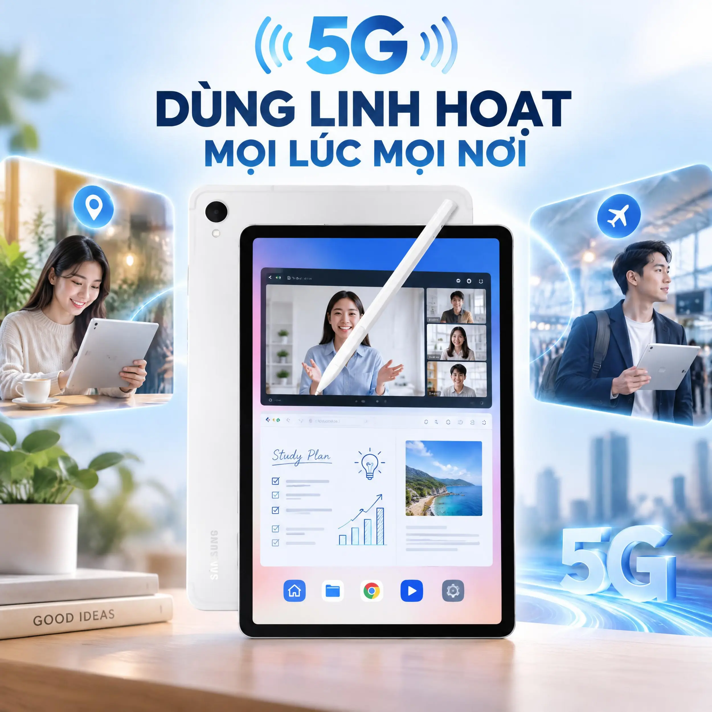 Samsung Galaxy Tab S12 Ultra 5G 12GB/256GB - Kết nối 5G Samsung Galaxy Tab S12 Ultra 5G 12GB/256GB - Kết nối 5G