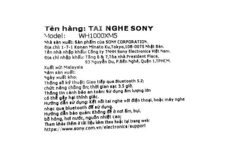 Tai nghe Bluetooth Chụp Tai Sony WH1000XM5 Màu Hồng