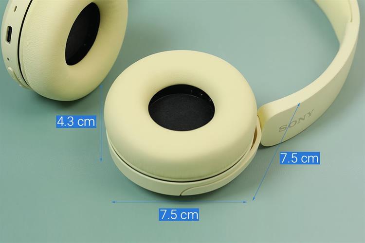 Tai nghe Bluetooth Chụp Tai Sony WH-CH520 Màu Vàng
