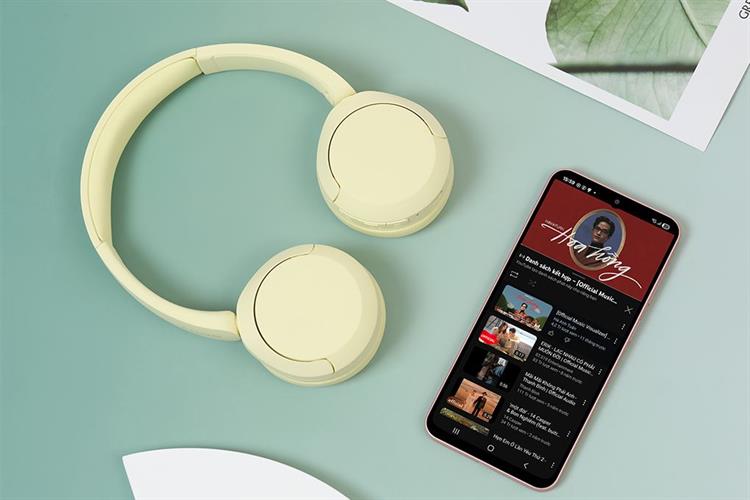 Tai nghe Bluetooth Chụp Tai Sony WH-CH520 Màu Vàng