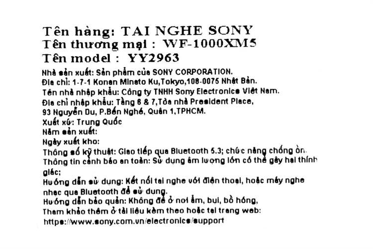 Tai nghe Bluetooth True Wireless Sony WF1000XM5 Màu Hồng