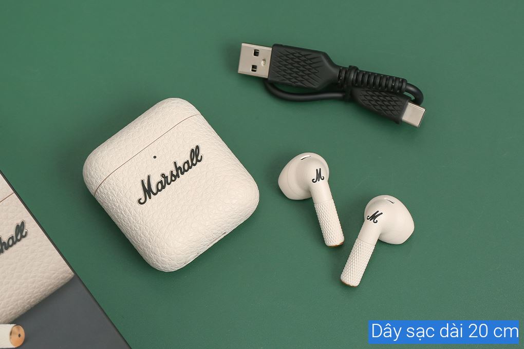 Tai nghe Bluetooth True Wireless Marshall Minor IV Màu Kem