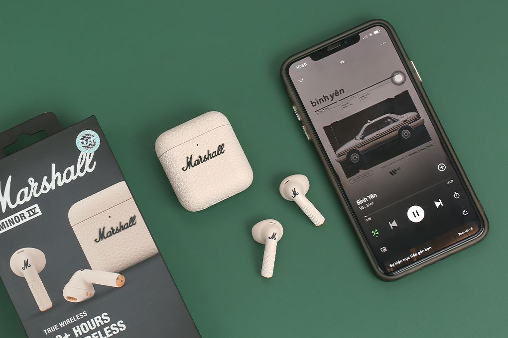Tai nghe Bluetooth True Wireless Marshall Minor IV Màu Kem