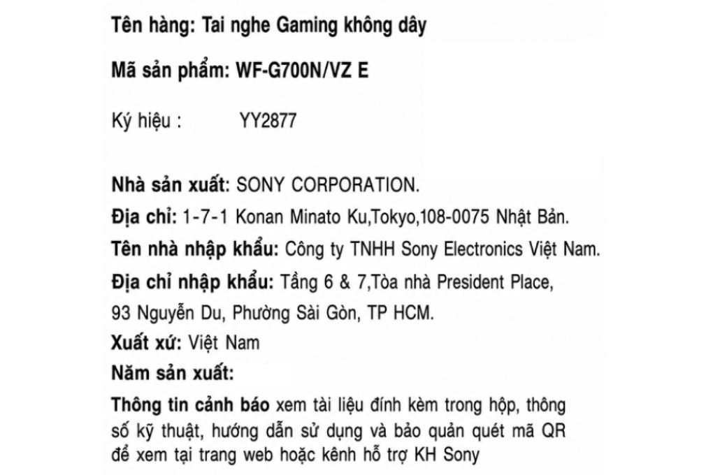 Tai nghe Bluetooth True Wireless Gaming Sony INZONE Buds WF-G700N Màu Tím