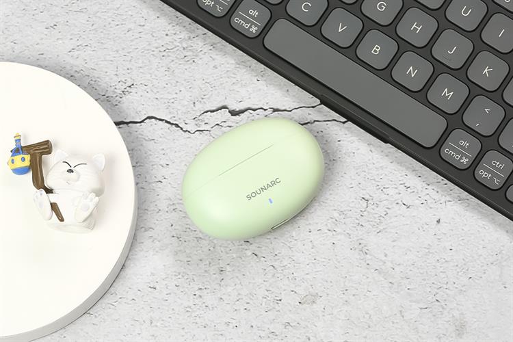 Tai nghe Bluetooth True Wireless Sounarc Q1 Earbuds Màu Xanh lá nhạt