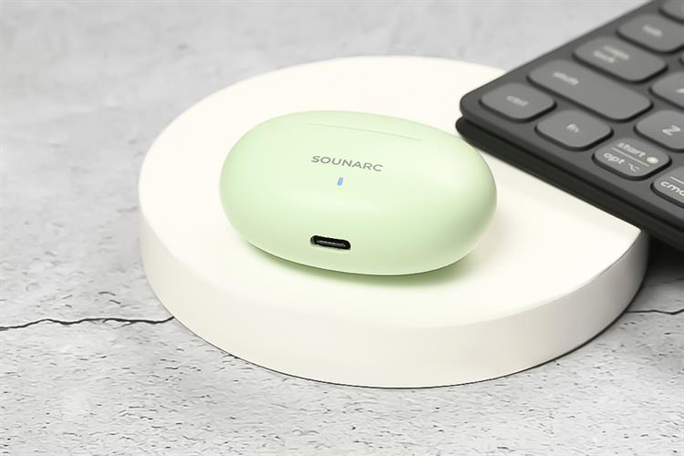 Tai nghe Bluetooth True Wireless Sounarc Q1 Earbuds Màu Xanh lá nhạt