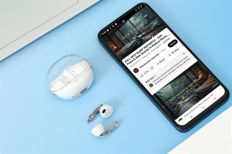 Tai nghe Bluetooth True Wireless Soundpeats Clear-Pods Màu Trắng