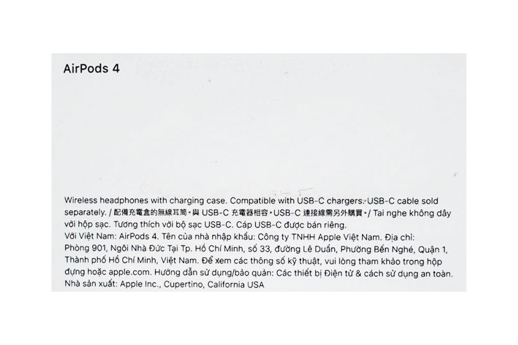 AirPods 4 MXP63 Màu Trắng