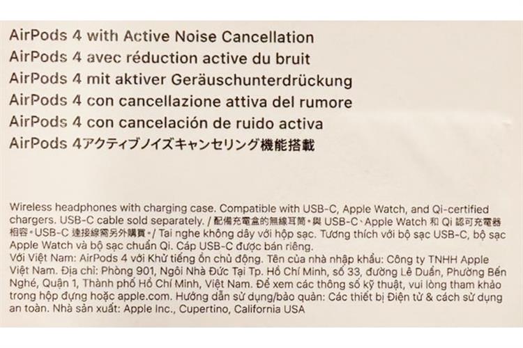 AirPods 4 (chống ồn) Màu Trắng