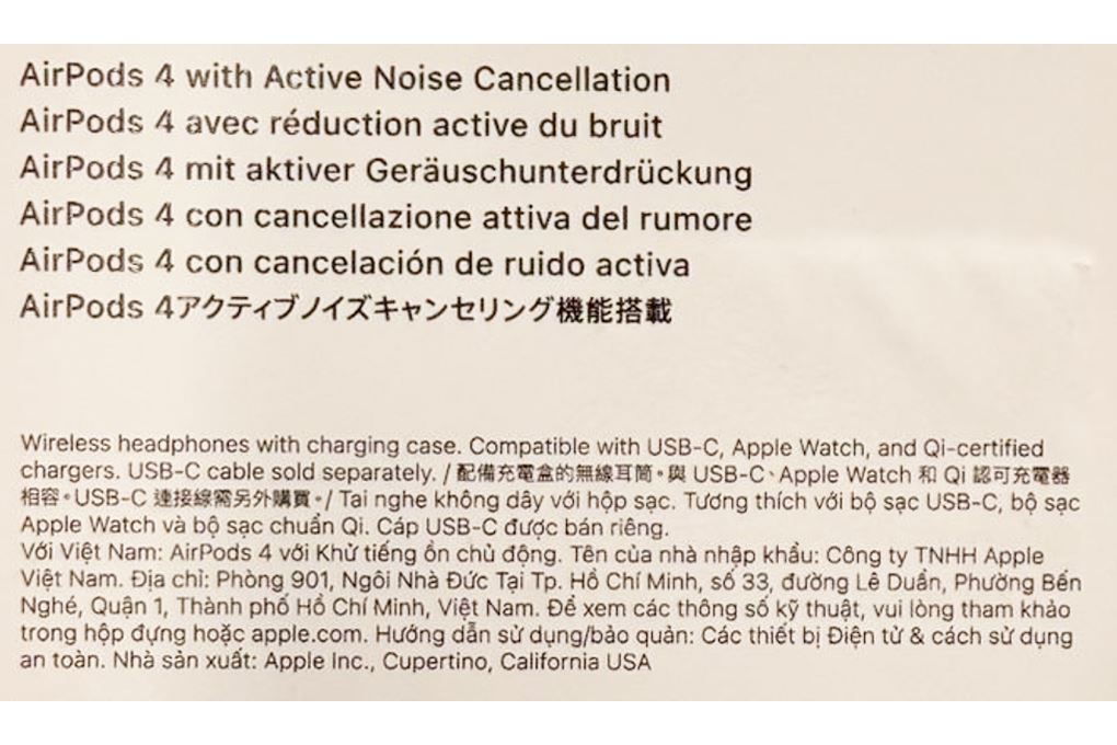 AirPods 4 (chống ồn) Màu Trắng