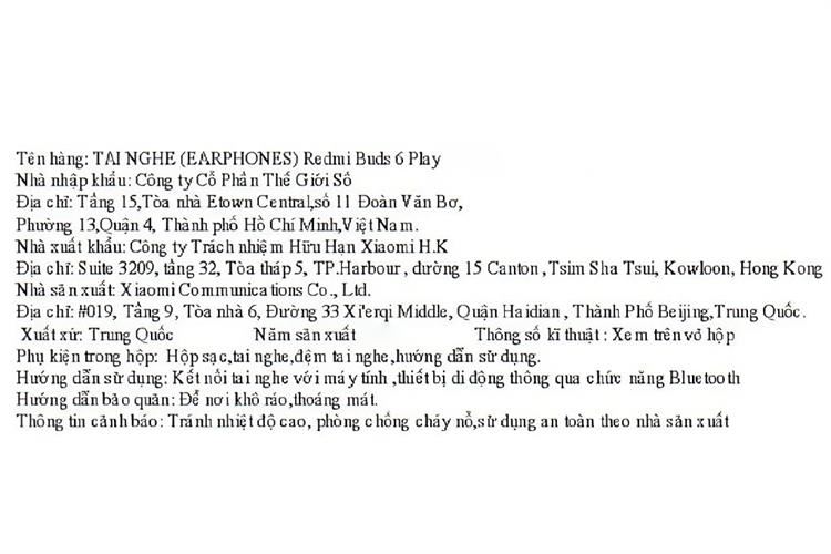 Tai nghe Bluetooth True Wireless Xiaomi Redmi Buds 6 Play Màu Hồng