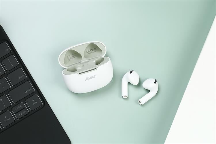 Tai nghe Bluetooth True Wireless AVA+ FreeGo W28 Màu Trắng