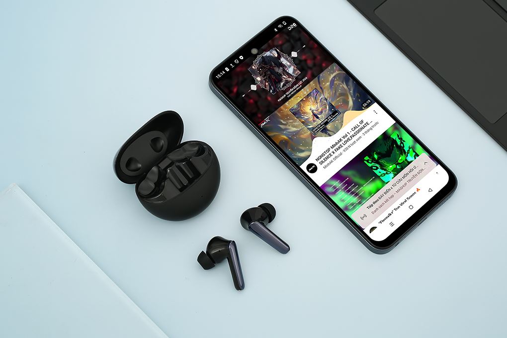 Tai nghe Bluetooth True Wireless Rezo RZ09 ANC Màu Đen