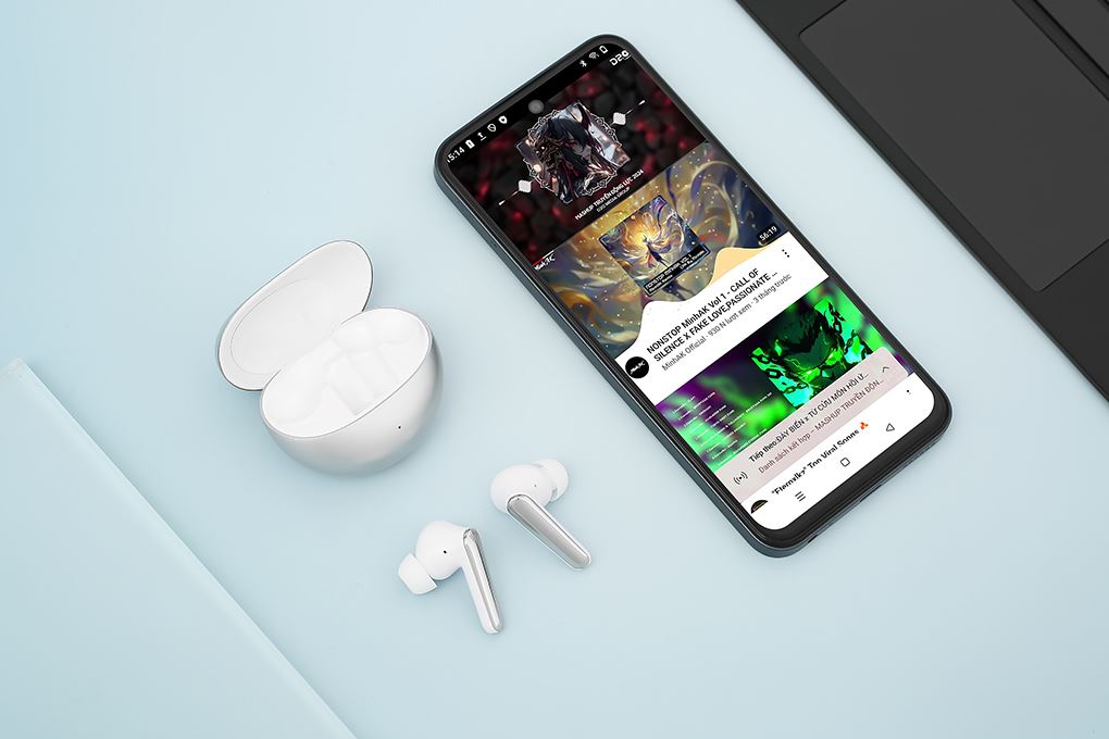 Tai nghe Bluetooth True Wireless Rezo RZ09 ANC Màu Trắng