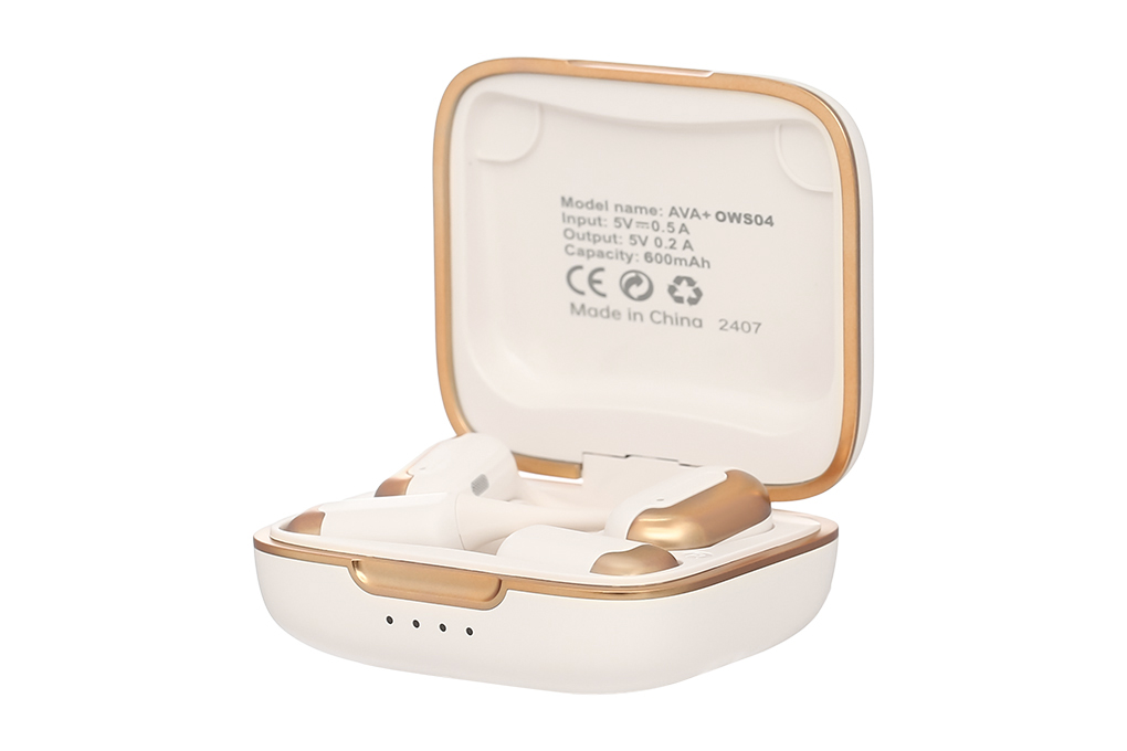 Tai nghe Bluetooth Open-Ear True Wireless AVA+ FreeGo OWS04 Màu Màu be