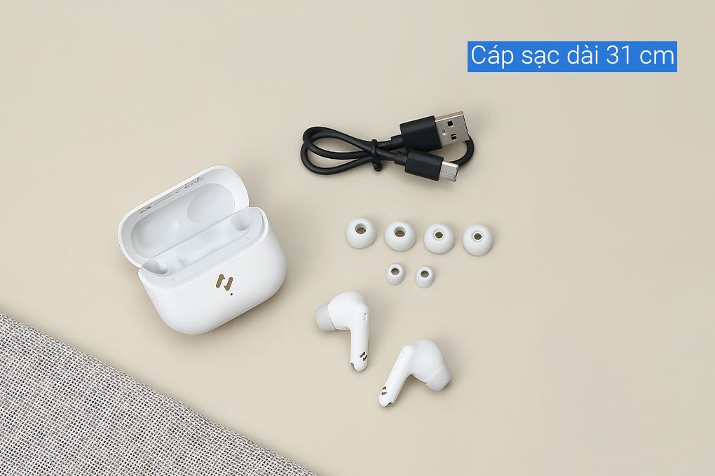 Tai nghe Bluetooth True Wireless Havit TW982 Life 01T Màu Trắng