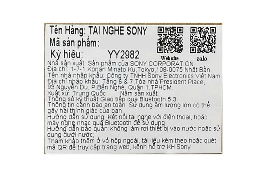 Tai nghe Bluetooth True Wireless Sony WF-C510 Màu Vàng