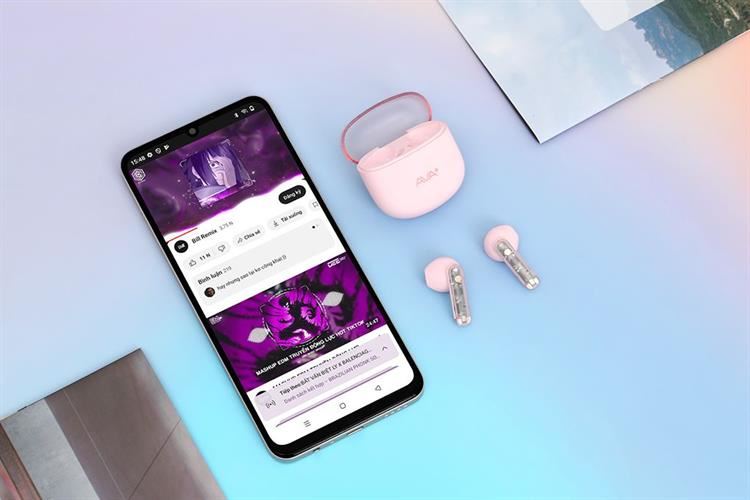 Tai nghe Bluetooth True Wireless AVA+ Go P310 Màu Hồng