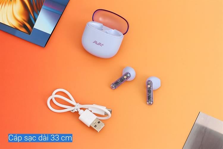 Tai nghe Bluetooth True Wireless AVA+ Go P310 Màu Tím
