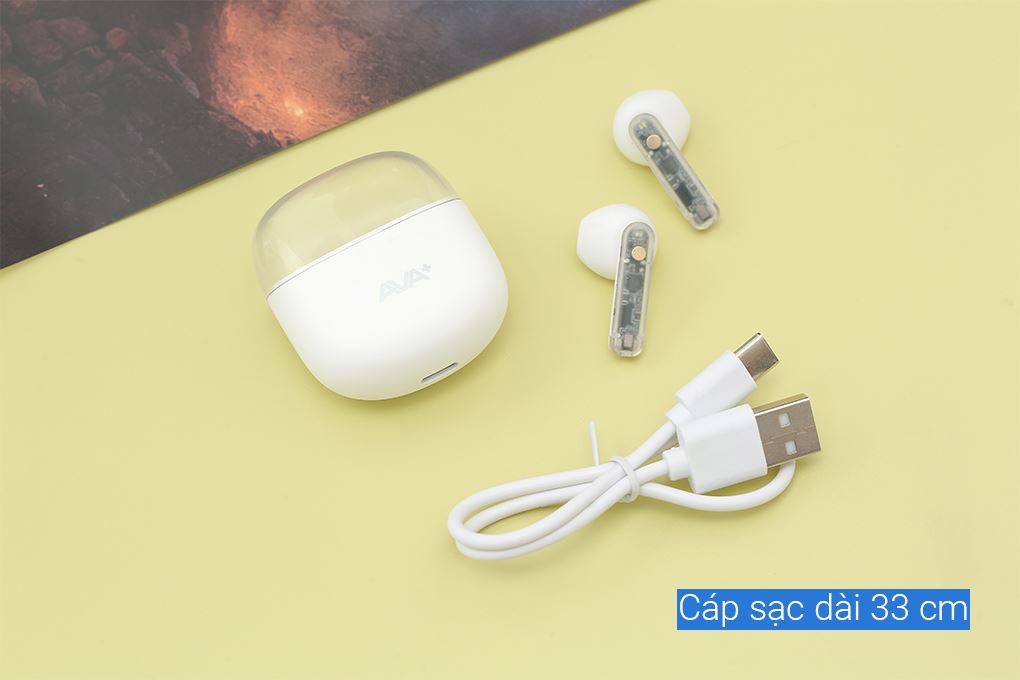 Tai nghe Bluetooth True Wireless AVA+ Go P310 Màu Trắng