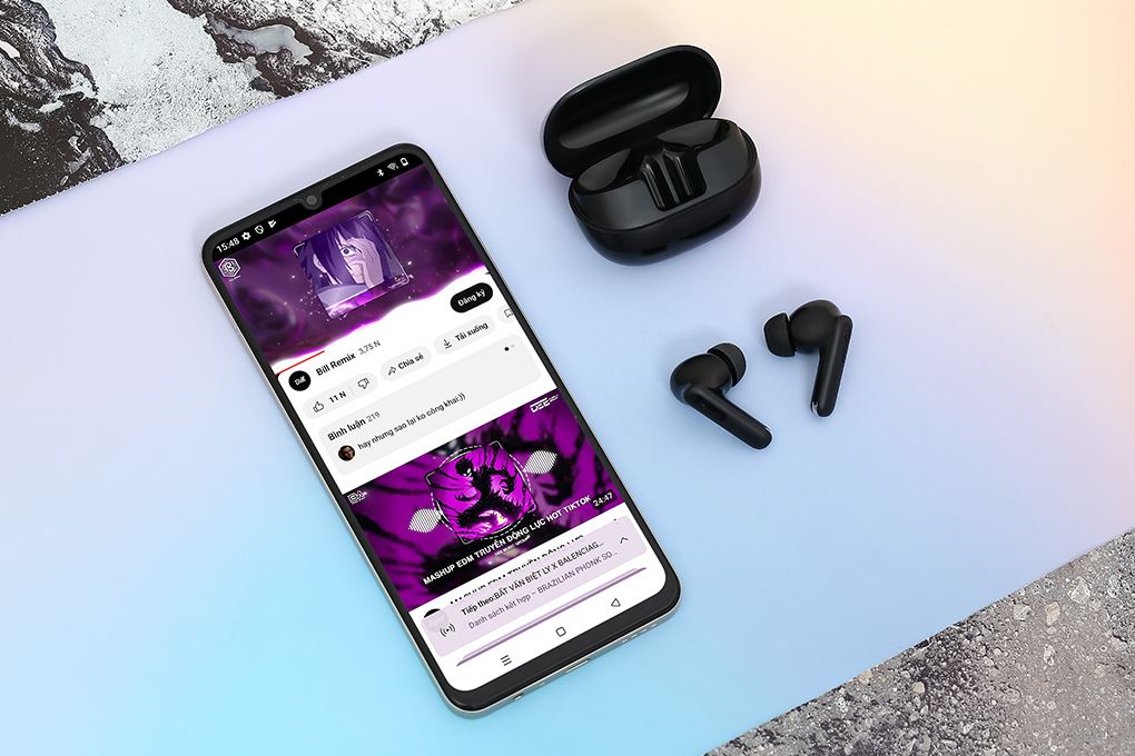 Tai nghe Bluetooth True Wireless AVA+ FreeGo PT52 Màu Đen