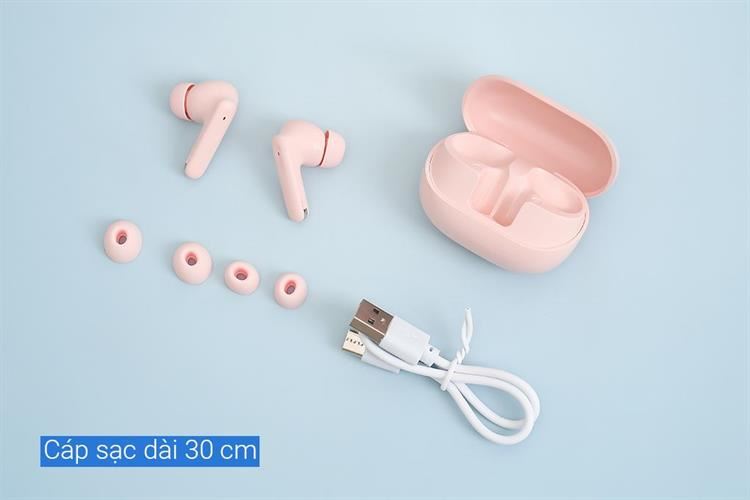 Tai nghe Bluetooth True Wireless AVA+ FreeGo PT52 Màu Hồng