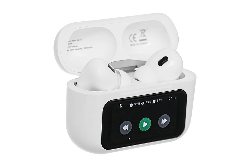 Tai nghe Bluetooth True Wireless Rezo Air 5 Deluxe ANC Màu Trắng