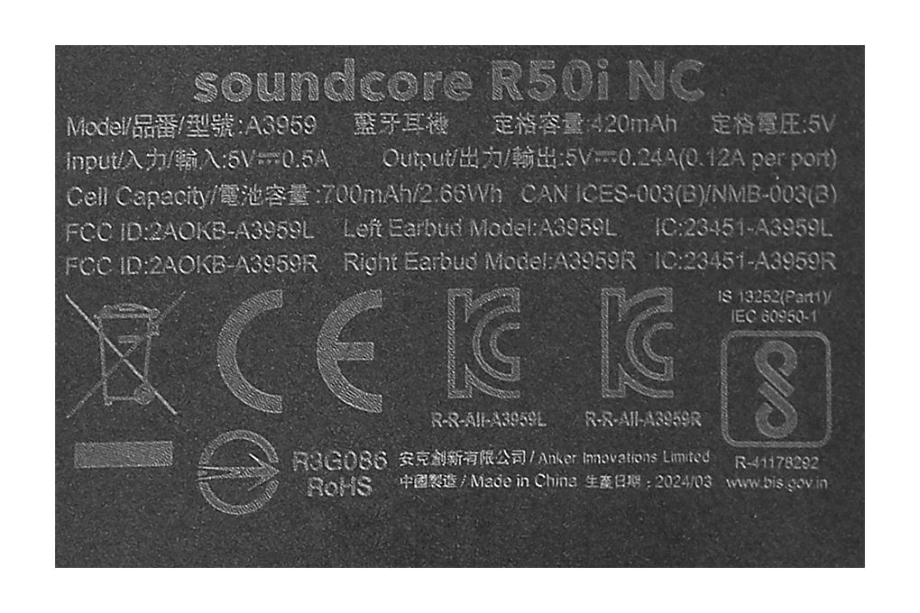 Tai nghe Bluetooth True Wireless soundcore R50i NC A3959 Đen - 16