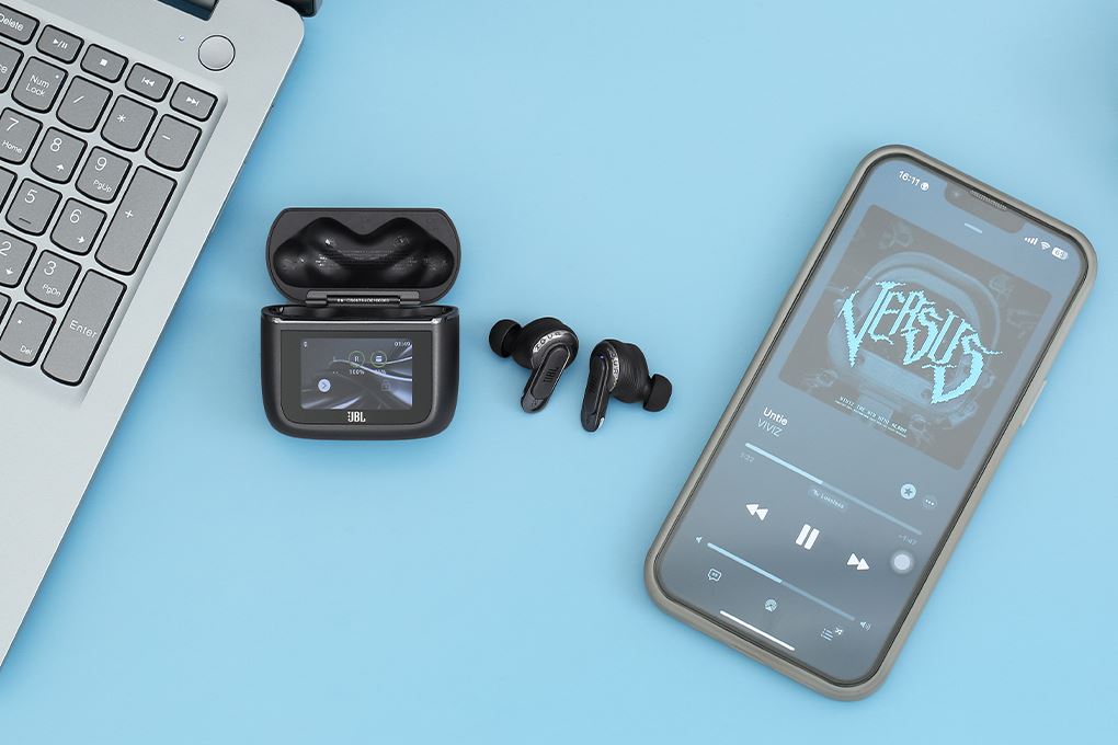 Tai nghe Bluetooth True Wireless JBL Tour Pro 3 Màu Đen