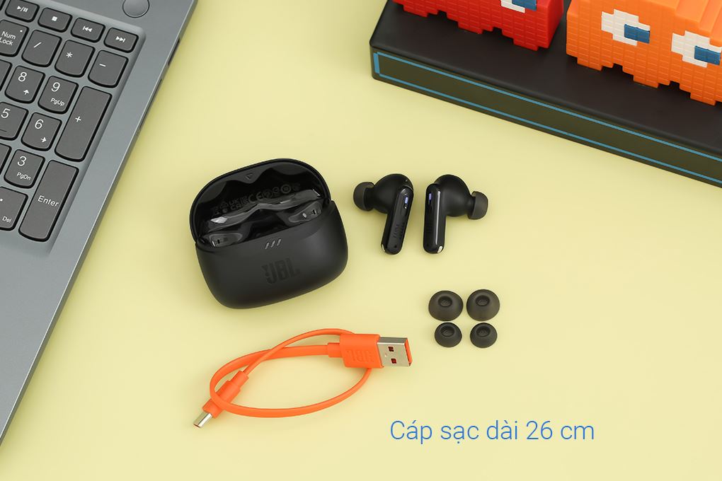 Tai nghe Bluetooth True Wireless JBL Tune Beam 2 Màu Đen