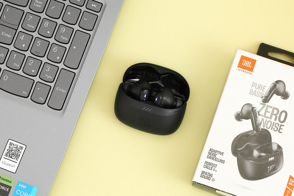 Tai nghe Bluetooth True Wireless JBL Tune Beam 2 Màu Đen
