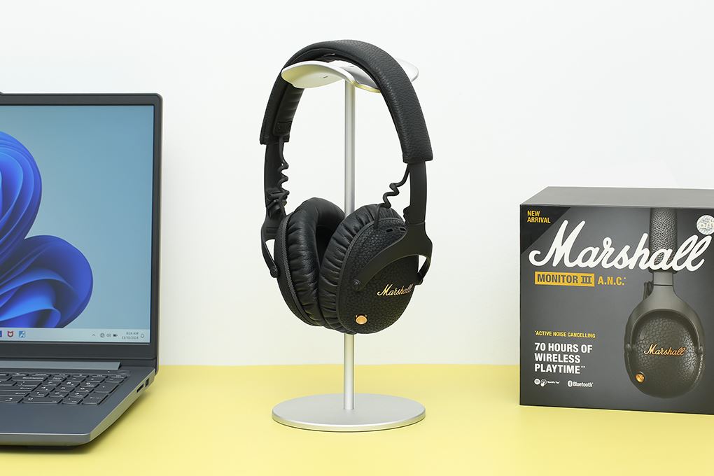 Tai nghe Chụp Tai Marshall Monitor III A.N.C. Màu Đen