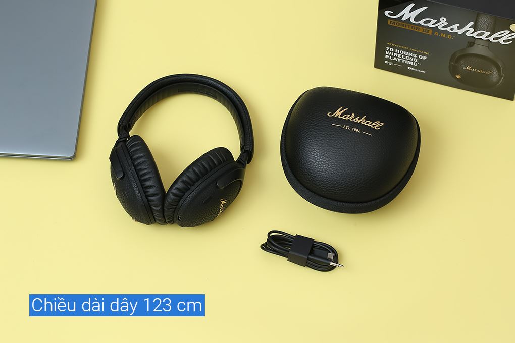 Tai nghe Chụp Tai Marshall Monitor III A.N.C. Màu Đen