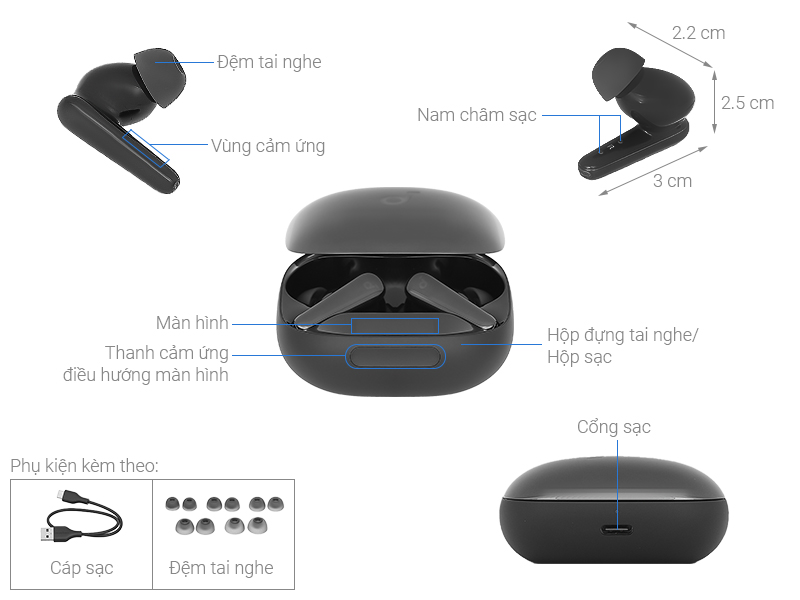 Tai nghe Bluetooth True Wireless soundcore Liberty 4 Pro A3954