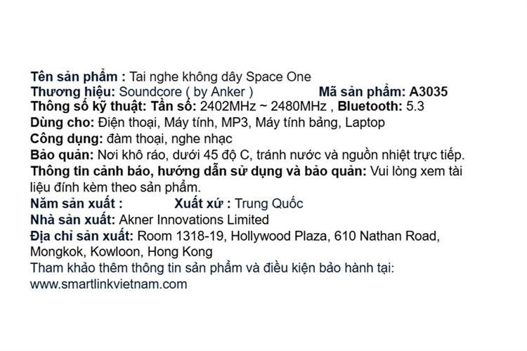 Tai nghe Chụp Tai soundcore Space One A3035 Màu Xanh da trời