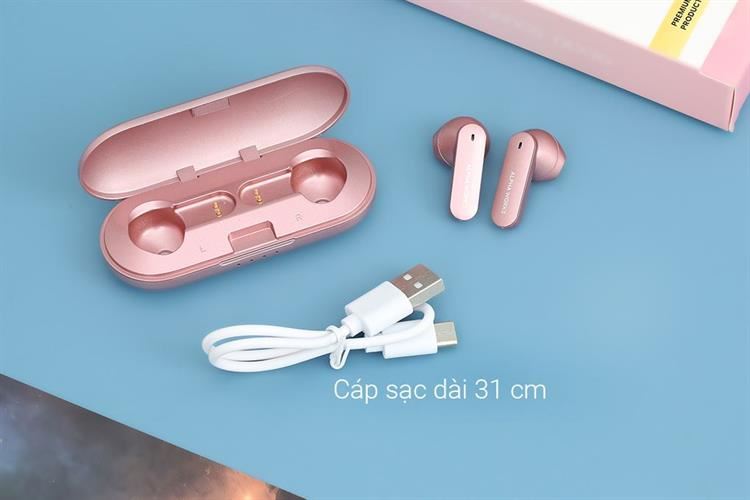 Tai nghe TWS Alpha Works AW-Curve 200 Màu Hồng