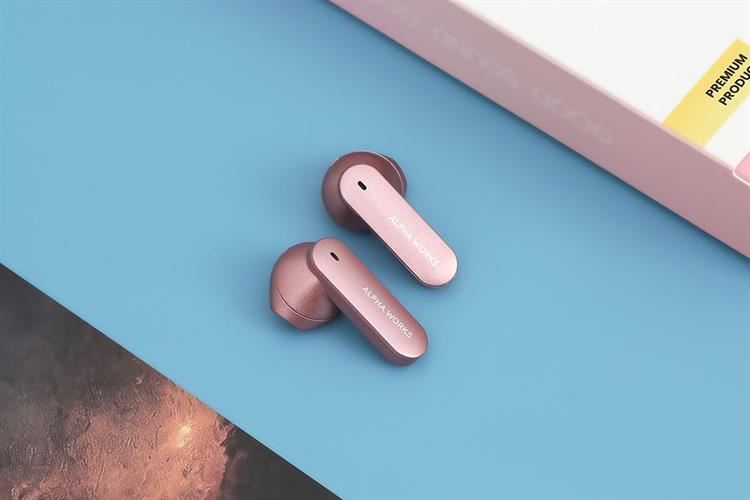 Tai nghe TWS Alpha Works AW-Curve 200 Màu Hồng