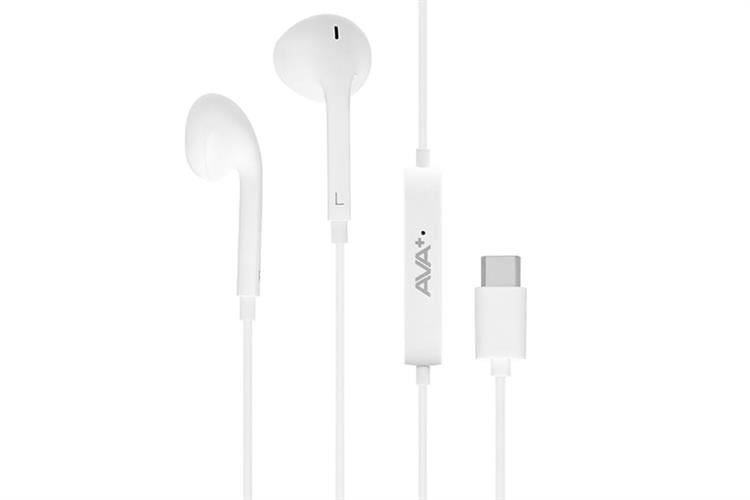 Tai nghe Có dây Type C AVA+ LiveBass E4 Màu Trắng